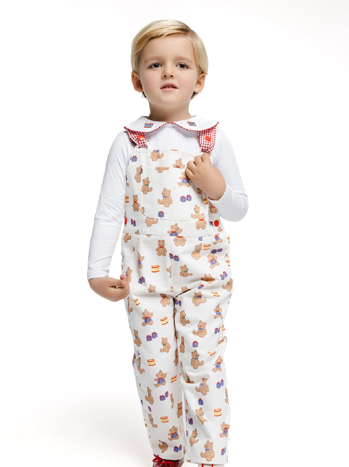 Teddy Trellis Boy Overall 2-PC