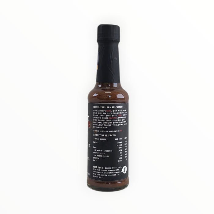Waz’s Sauce hot sauce bottle with detailed ingredients list