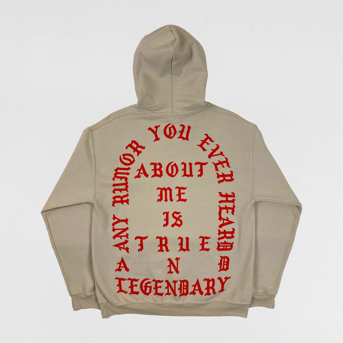 The Life of Pablo 2016 New York 'True & Legendary' Hoodie In Sand