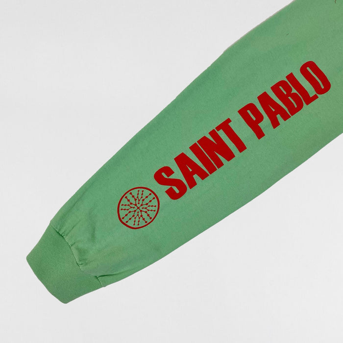 The Life of Pablo 2016 Saint Pablo Logo Long Sleeve In Mint