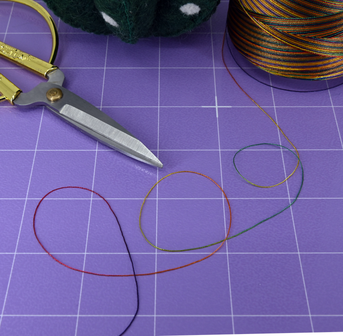 Thread || Domestic - Alchromatic Fibre #60 - Variegated Rainbow Non Bonded Poly Fibre- Tex 40