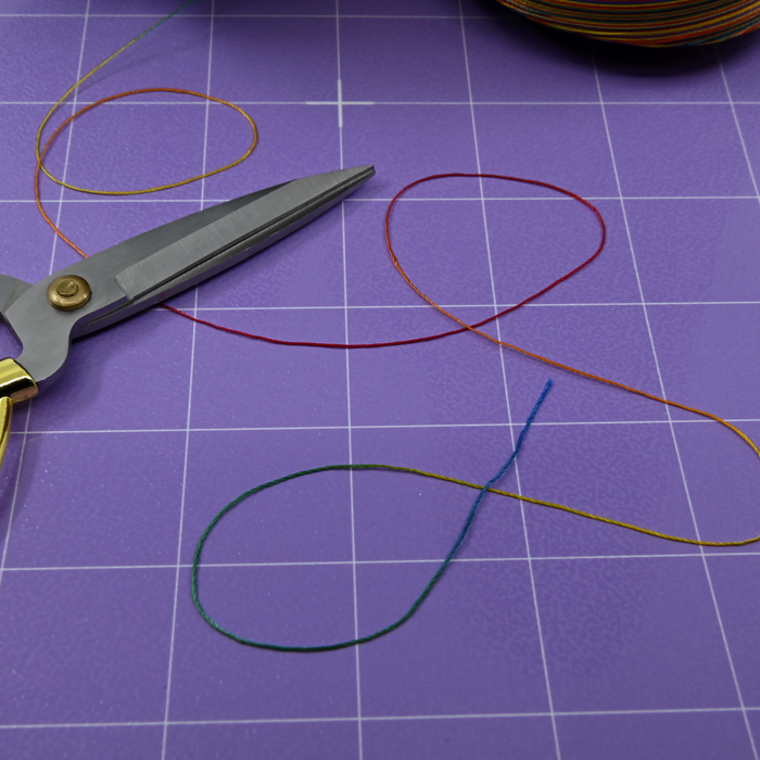 Thread || Industrial - Alchromatic Fiber #30 - Variegated Rainbow Non‑Bonded Poly Thread - Tex 70