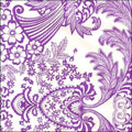 freckled sage toile purple oilcloth swatch