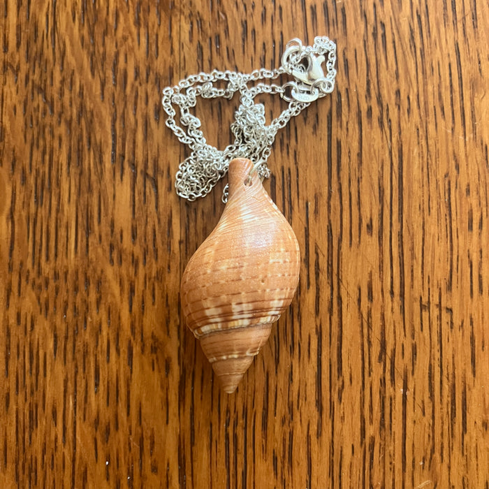 Tulip Shell Pendant Necklace | Handmade Artisan Jewelry