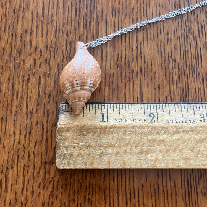 Tulip Shell Pendant Necklace | Handmade Artisan Jewelry