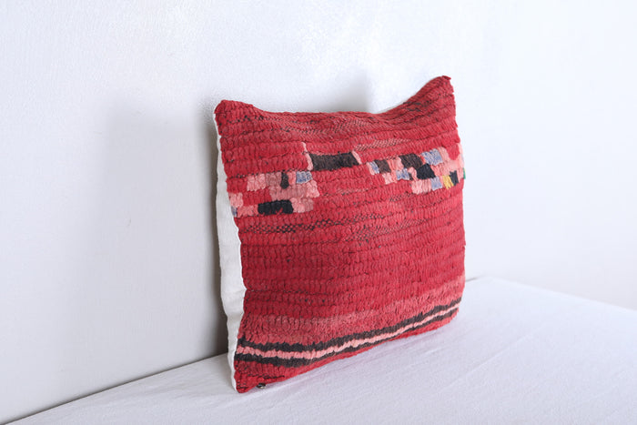 Two moroccan handwoven rug pillows