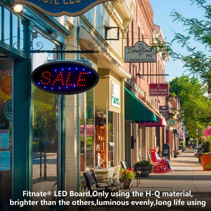 Ultra Bright Open Sign Neon LED Light Animated Motion Flash Business Ad Board