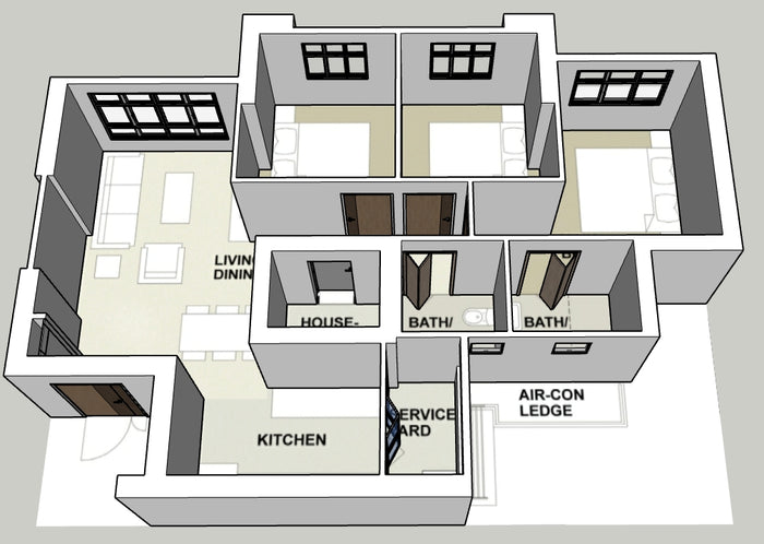 Ulu Pandan Vista 4-room Type 1