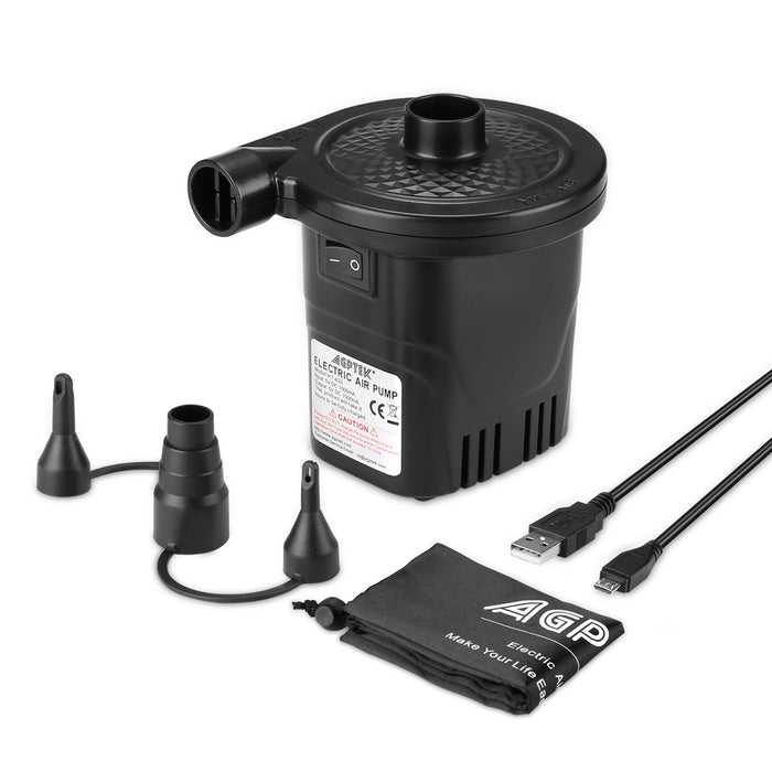 USB Rechargeable Cordless Electric Air Pump inflatables Deflator Bed Mattress