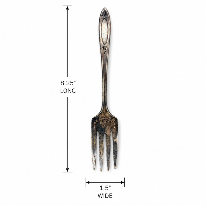 Vintage Community Plate Silverplate Serving Fork - 8.25” Flatware