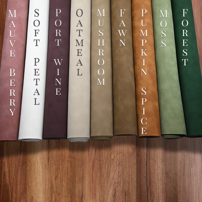 Vinyl || Matte Suede Vinyl - Faux Matte Suede Leather - 18"x54" Roll
