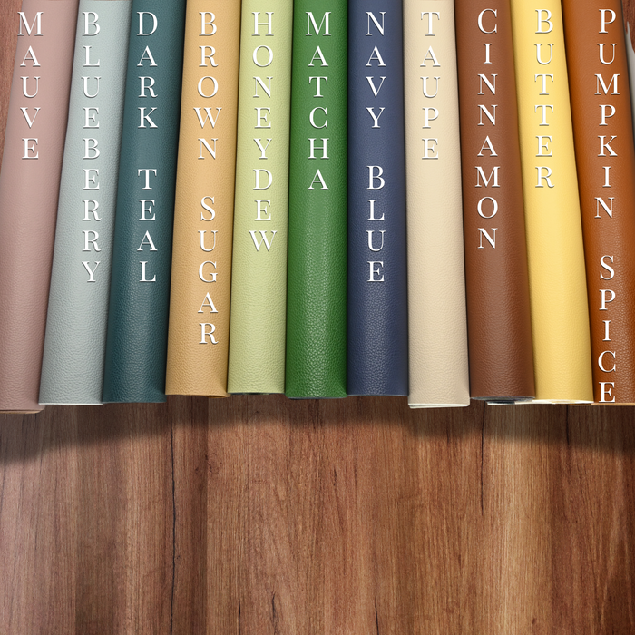Vinyl || Pebble Grain Vinyl - Faux Full Grain Leather - 18"x54" Roll