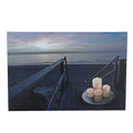 Wall Art -  Beach Access Canvas with 4 LED Lights