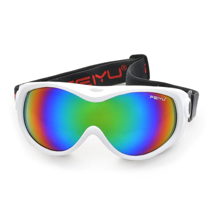 White For Kid Boy Girl Ski Goggles Double Anti Fog Lenses Sun Glasses Eyewear Winter