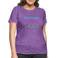 WHS 1987 Neon Logo Contoured T-Shirt - purple heather