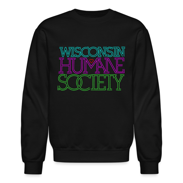 WHS 1987 Neon Logo Crewneck Sweatshirt - black