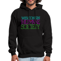 WHS 1987 Neon Logo Men's Hoodie - black