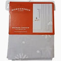 WONDERSHOP HOLIDAY SHOWER CURTAIN 1 count (72X72) "Gray with Snowflakes"