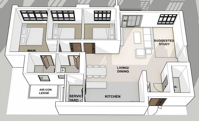 Woodlands North Verge 5-room balcony