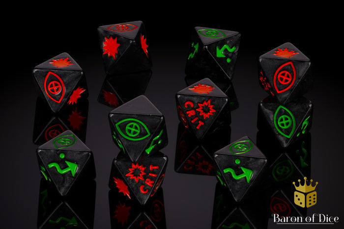 X-Wing Compatible Black Dice Set