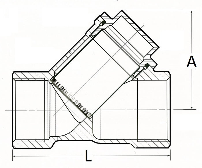 Y line strainer