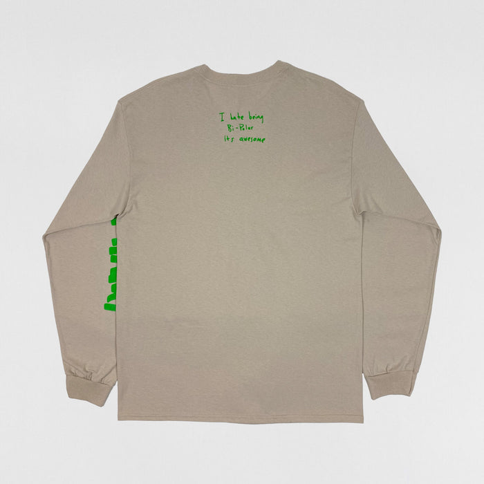 Ye 2018 LP ‘I Hate Being Bipolar’ Long Sleeve In Sand
