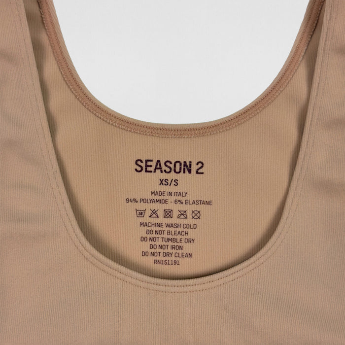 Yeezy Season 2 Knit Tank Top In Sand