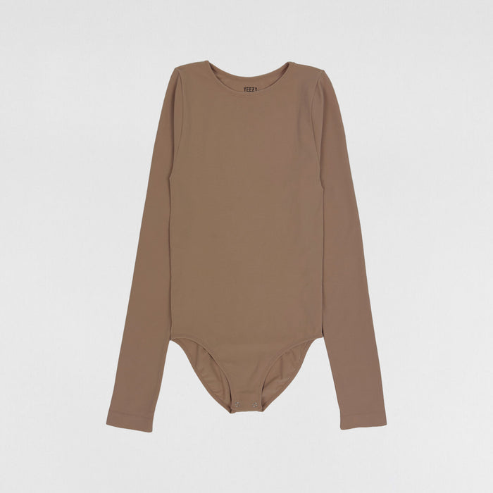 Yeezy Season 2 Long Sleeve Bodysuit In Sand