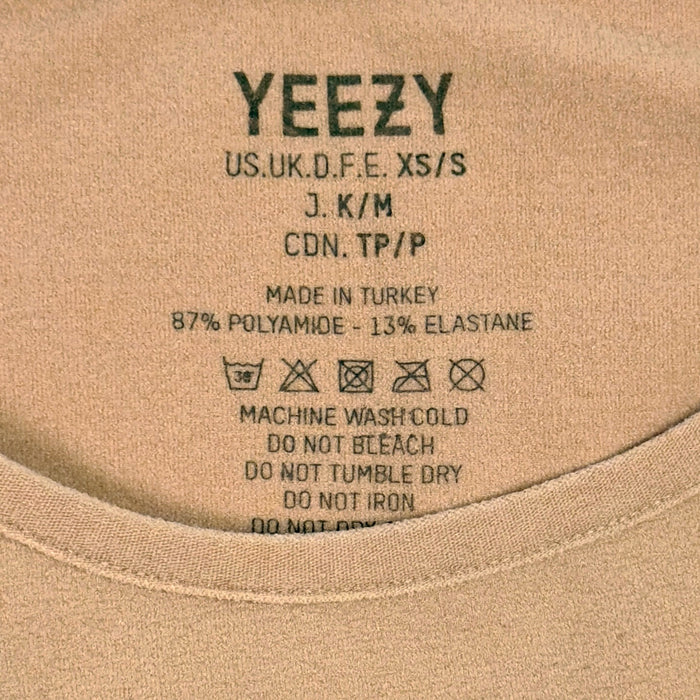 Yeezy Season 2 Long Sleeve Bodysuit In Sand