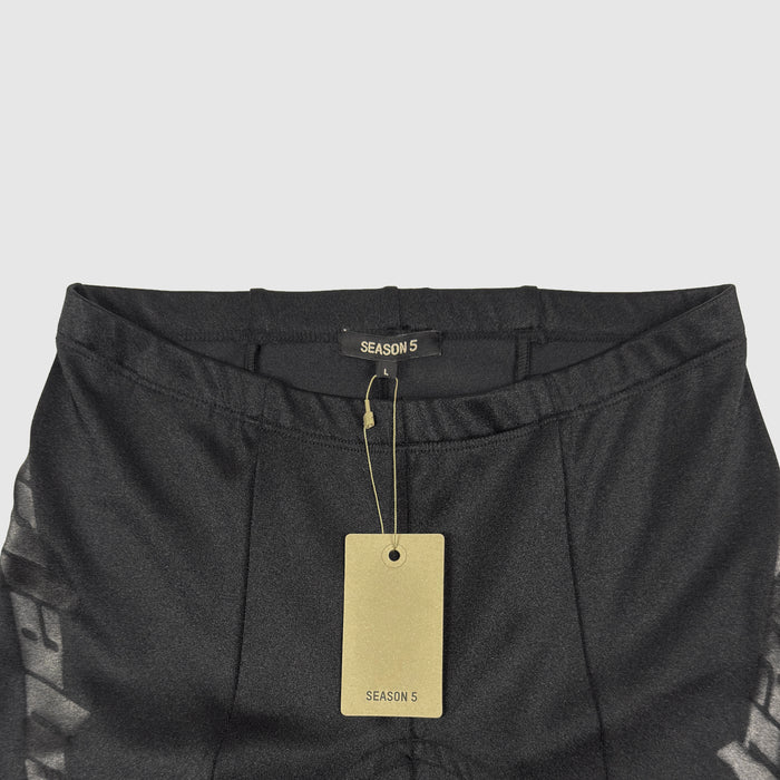 Yeezy Season 5 Calabasas Satin Jersey Biker Shorts In Ink