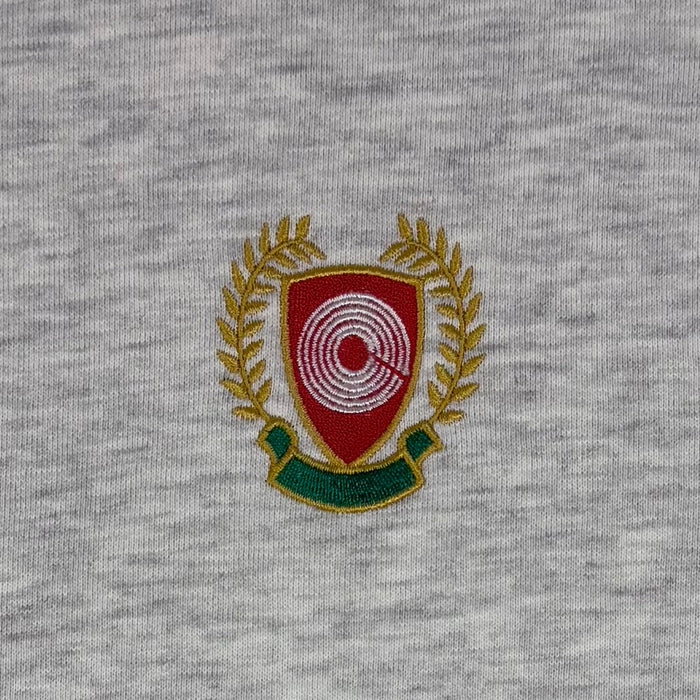 Yeezy Season 5 Embroidered Calabasas Crewneck In Heather Grey