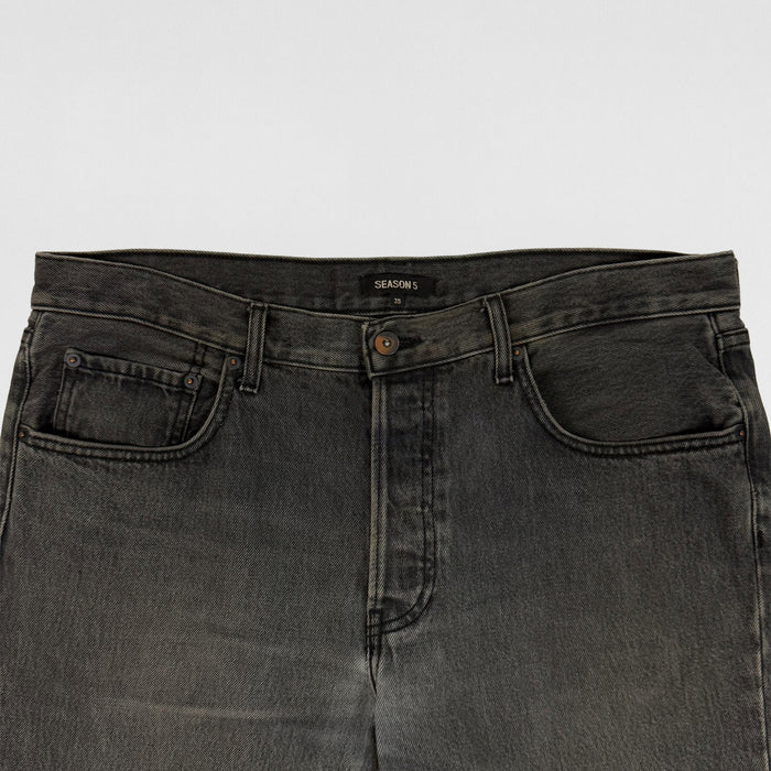 Yeezy Season 5 Washed Denim In Faded Ink