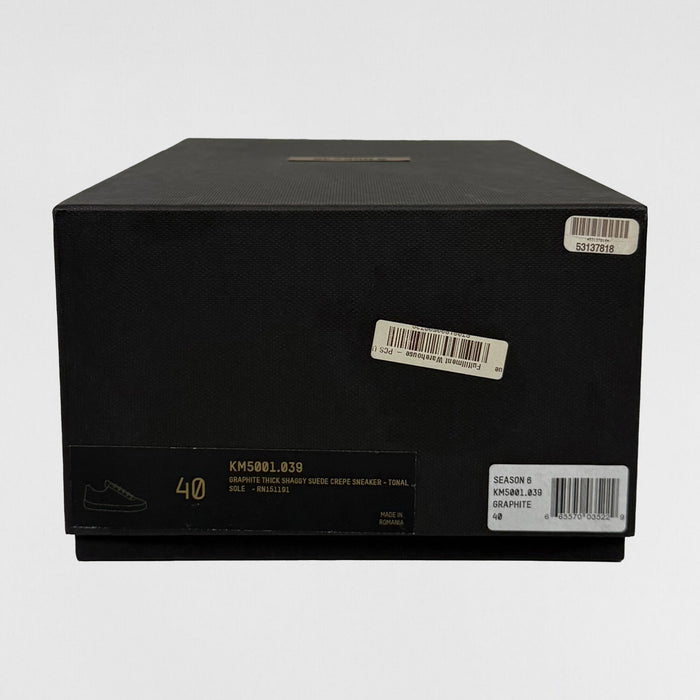 Yeezy Season 6 Crepe Sneaker In Suede Black
