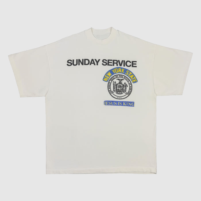 Yeezy Season 7 Jesus Is King New York LP Tee In White