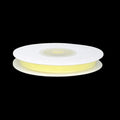 Yellow Organza Ribbon | Pastel Yellow Ribbon | 1/4 Inch Organza Ribbon - Baby Maize - 25 Yard Spool (gi14organzaribbonbabymaize)
