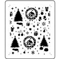 JRV Yule Tide Wallpaper Stencil - 11.5" x 13.5" 15 Mil Mylar