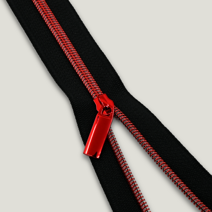 Zipper Tape || Crimson Red - Chroma Coil - Nylon Coil #5